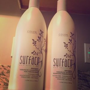 Surface awaken shampoo and conditioner liters